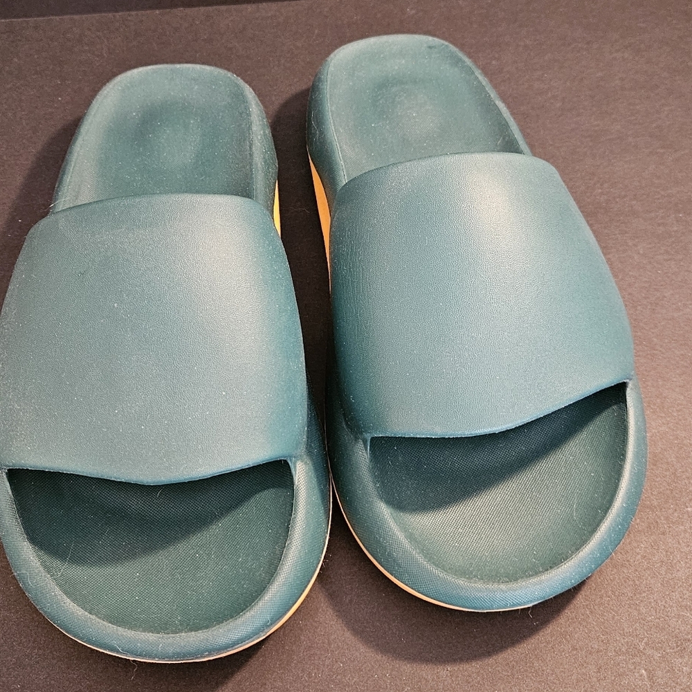 Women’s Teal Slide Slippers